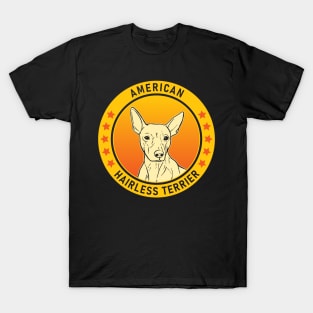 American Hairless Terrier Dog Portrait T-Shirt